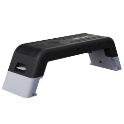 Fitness stepper GORILLA SPORTS® s úložným priestorom, čierny