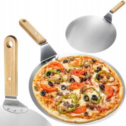 Lopata na pizzu oceľová okrúhla 30cm