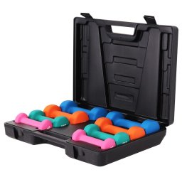 Gorilla Sports Sada posilňovacích činiek v kufri, 10 kg