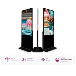 Reklamny LCD displej panel - digitálny banner na stojane 43" dotykový s Wifi podporou