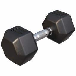 Gorilla Sports Šesťhranná pogumovaná činka, 12,5 kg