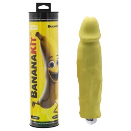 Bananakit - sada na odlievanie penisu s vibrtorom - svietiaca (lt)