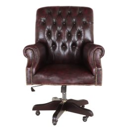 indickynabytok.sk - Kancelárska stolička Chesterfield Office chair z pravej hovädzej kože New Red