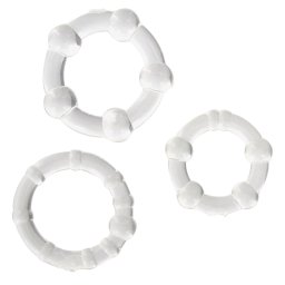 SCALA Stay Hard Three Rings Transparent 3 pack