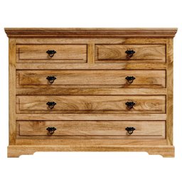 indickynabytok.sk - Komoda Guru 120x90x45 indický masív mango