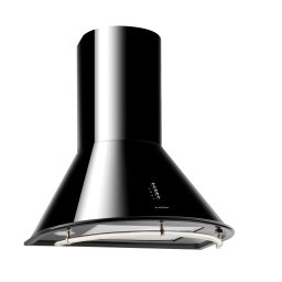Klarstein Lumio Neo, digestor, 60 cm, komínový, 615 m³/h, retro dizajn, nehrdzavejúca oceľ, čierny