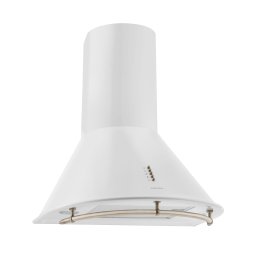 Klarstein Lumio Neo, digestor, 60 cm, komínový, 615 m³/h, retro dizajn, nehrdzavejúca oceľ, biely