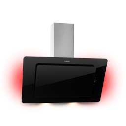 Klarstein Helena 90, digestor, 90 cm, nástanný, 608 m³/h, LED displej, čierny