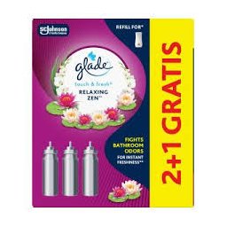 Glade Touch & Fresh Relaxing Zen aerosólový osviežovač vzduchu náplň 3ks x10ml