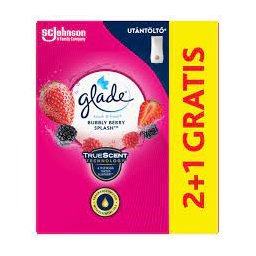 Glade Touch & Fresh Bubbly Berry splash aerosólový osviežovač vzduchu náplň 3ks x10ml