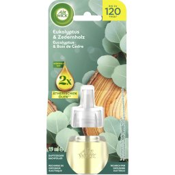 Air Wick Náplň do elektrického osviežovača Essential Oils - eukalyptus a cédrové drevo, 19 ml