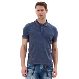 Polokošeľa Cipo & Baxx CT852 blue