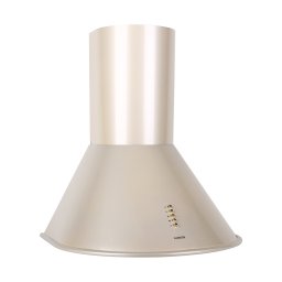 Klarstein Lumio, digestor, 60 cm, komínový, 490 m³/h, retro dizajn, nehrdzavejúca oceľ, champagne