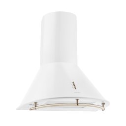 Klarstein Lumio Primo, digestor, 60 cm, komínový, 490 m³/h, retro dizajn, nehrdzavejúca oceľ, biely