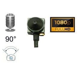 Miniatúrna pinhole kamera FULL HD s 90° uhol + zvuk nahrávanie