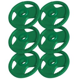 Gorilla Sport Sada liatinových kotúčov, pogumované, 6 x 5 kg