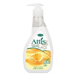 Attis tekuté mydlo s dávkovačom Mlieko & Med 400ml