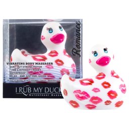 My Duckie Romance 2.0 - vodotesn klitorilny vibrtor (bielo-ruov)