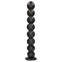 Au! Balls of Lust - obrovsk anlny korlkov reazec (ierny) - 55 cm