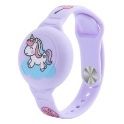 MG Kids Unicorn remienok na Apple AirTag, fialový