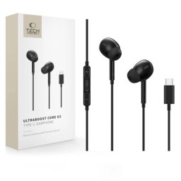 Tech-Protect Core G3 slúchadlá do uší USB-C, čierne