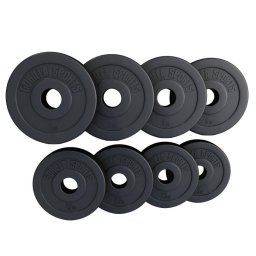 Gorilla Sports Sada záťažových dosiek 4 x 5 kg + 4 x 2,5 kg