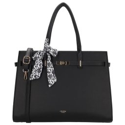 Čierna veľká shopper kabelka na notebook „Crystal”