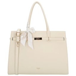 Biela veľká shopper kabelka na notebook „Crystal”