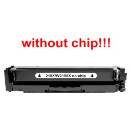 Kompatibilný toner pre HP 219X/W2190X-No Chip! Black. POZOR kazeta bez čipu 3200 strán