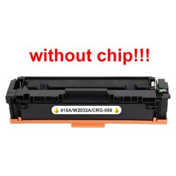 Kompatibilný toner pre HP 415A/W2032A/Canon CRG-055-No Chip! Yellow 2100 strán POZOR kazeta bez čipu