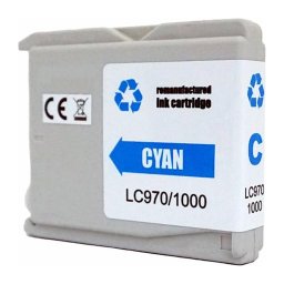 Brother LC-1000/970C renovovaná atramentová náplň Premium