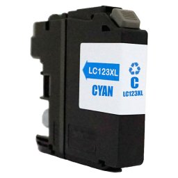 Brother LC-123XLC renovovaná atramentová náplň Premium