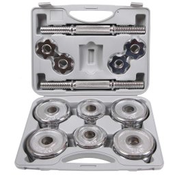 Činky ScSPORTS® - Sada 2 kusov, 15 kg, s puzdrom