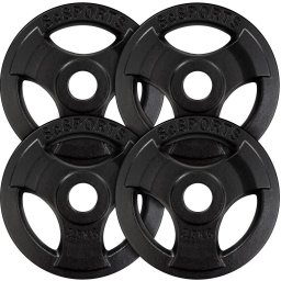 ScSPORTS Sada liatinových kotúčov 4x2,5 kg, priemer 30/31 mm