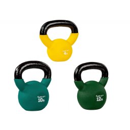 MOVIT Sada 3 kettlebell činiek, liatina a vinyl, 26 kg