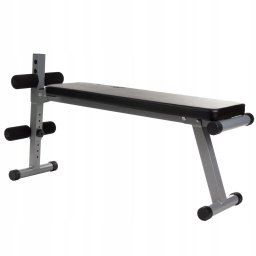 ScSPORTS Multifunkčná lavica, ekokoža, čierna, 120 kg