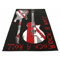 Koberec Rock and Roll black city Rozměr koberce 140x200cm