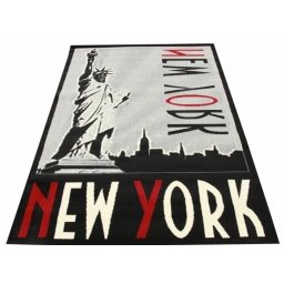 Koberec New York Ellis black city