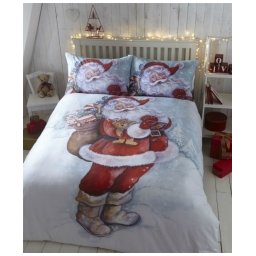 Povlečení Vánoce Santa Rozměr povlečení jednolůžko 1ks 138x200+1ks 50x75cm