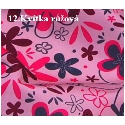 Organizér do auta Výběr vzoru 12.kvítka růžová