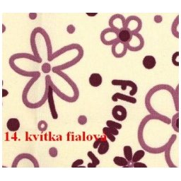 Organizér do auta Výběr vzoru 14.kvítka fialová