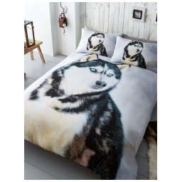 Povlečení 3D Husky Rozměry jednolůžko 1ks 137x200+1ks 50x75cm