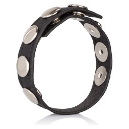 California Leather Multi-Snap Ring Black