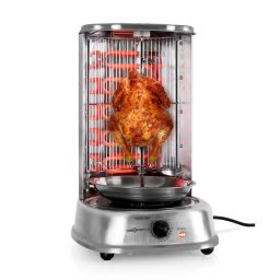 OneConcept Kebap Master vertikálny gril 2000W nerez vrátane sady na špíz