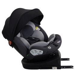 ISOFIX-ov autosedaka Mama Kiddies(R) Turbo Wings oton o 360 (40 - 150 cm) v sivej farbe + darek - opierka chrbtice, slnen clona
