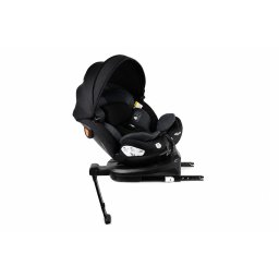 ISOFIX-ov autosedaka Mama Kiddies Turbo Wings oton o 360 (40 - 150 cm) v tmavo-sivej farbe s opornou nohou + darek - opierka chrbtice, slnen clona