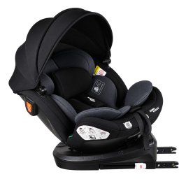 ISOFIX-ov autosedaka Mama Kiddies(R) Turbo Wings oton o 360 (40 - 150 cm) v tmavo-sivej farbe + darek - opierka chrbtice, slnen clona