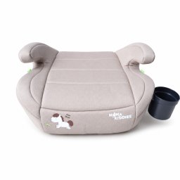 Mama Kiddies(R) i-Size HappyRide podsedk (125-150 cm) v bovej farbe s motvom ponka - DAREK driak na pohr