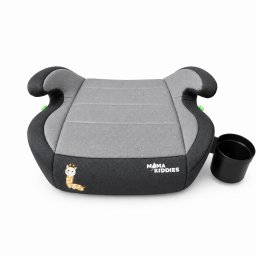 Mama Kiddies(R) i-Size HappyRide podsedk (125-150 cm) v sivej farbe s motvom irafieho mlaa - DAREK driak na pohr