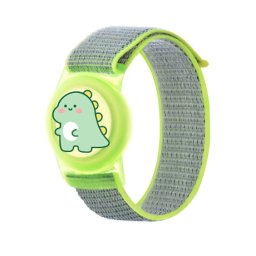 MG Kids Dino remienok na Apple AirTag, zelený